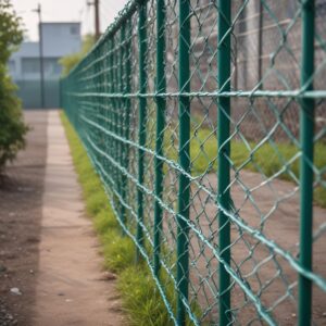 Сетка рабица с ПВХ покрытием зеленого цвета и с оцинкованным покрытием