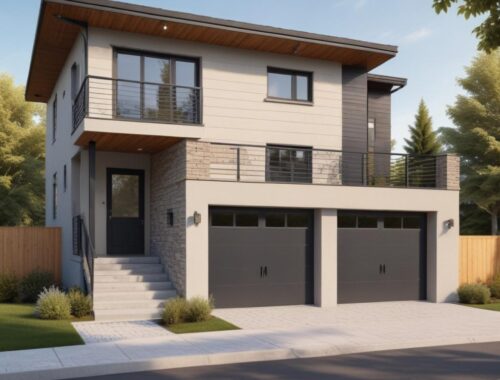 Двухэтажный гараж под ключ: проекты и ориентировочные цены на строительство